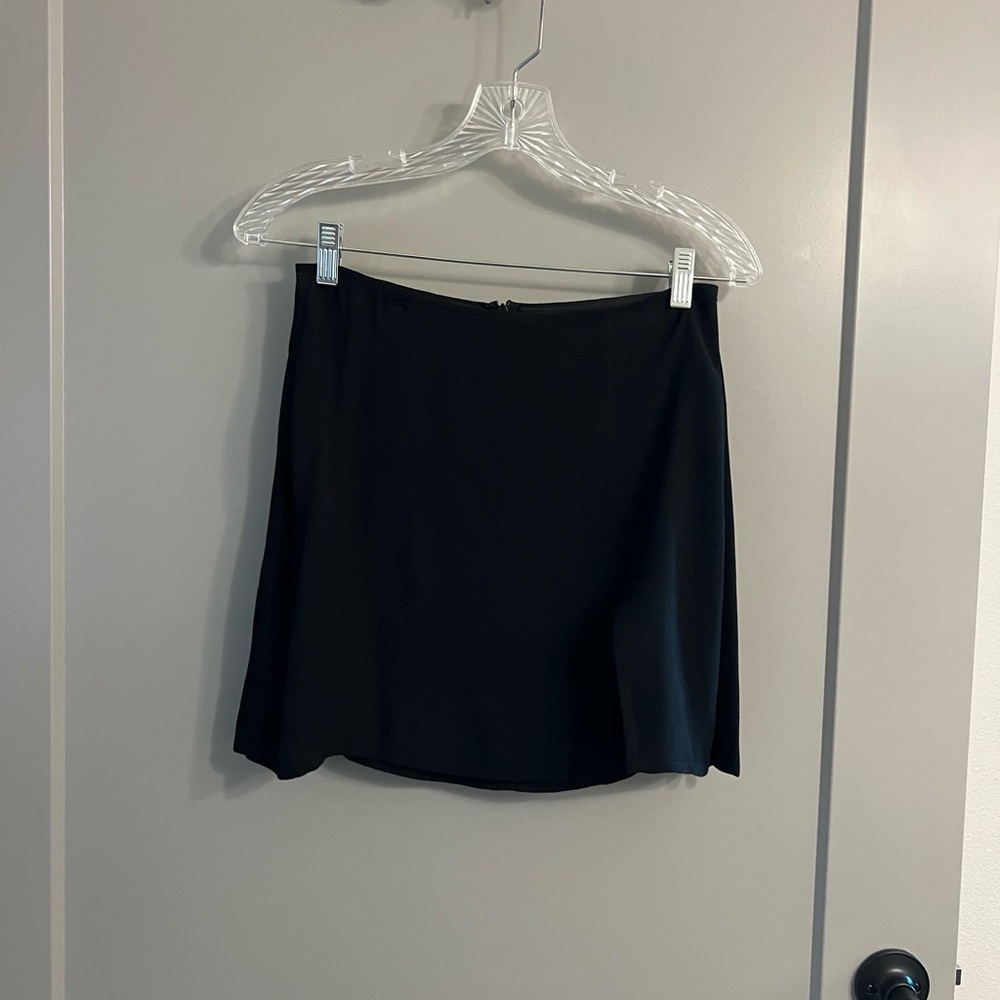 Reformation Black Mini Skirt w/ Slit